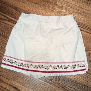 Gymboree embroidered skort